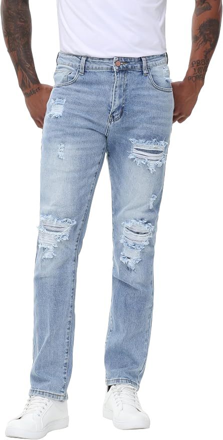 B#light Blue Ripped
