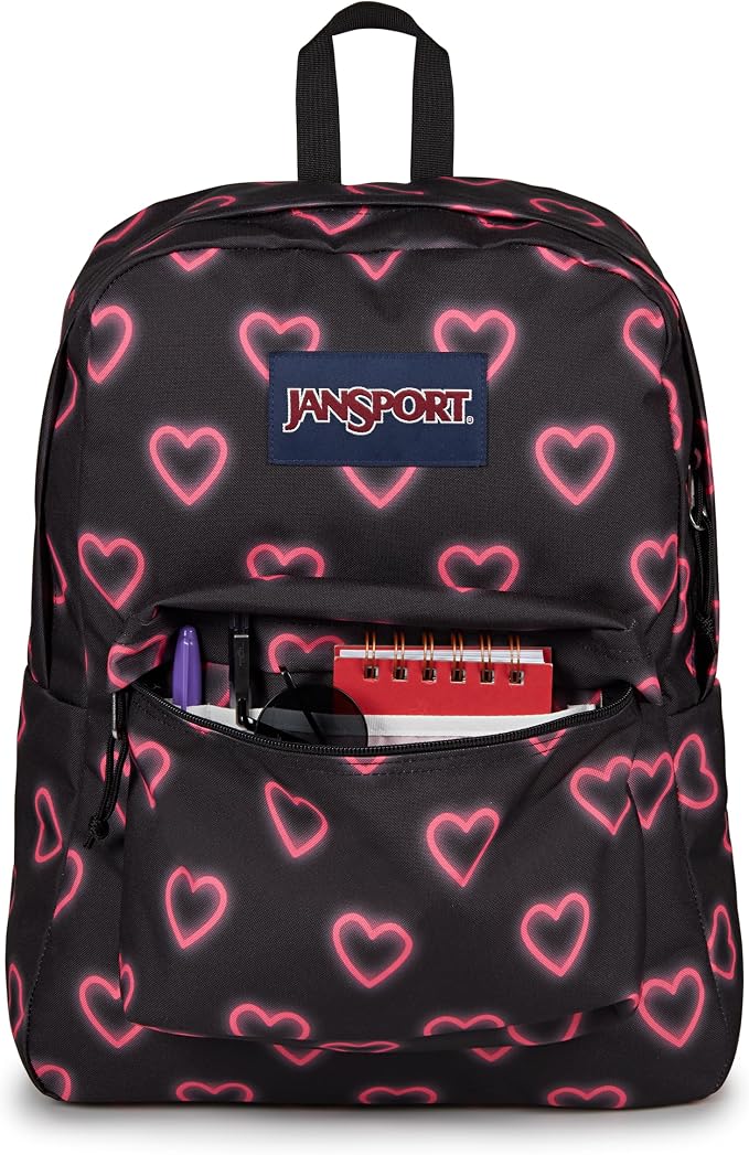 Happy Hearts Black