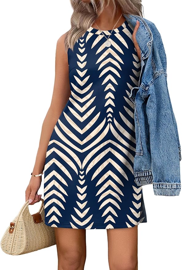 Blue Apricot Stripe