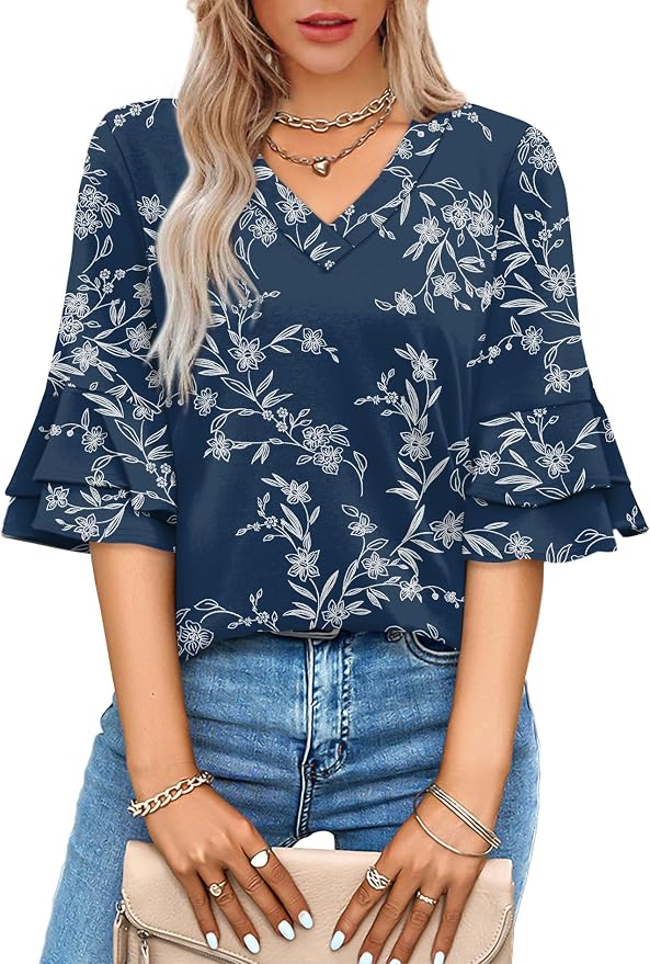 Navy Floral