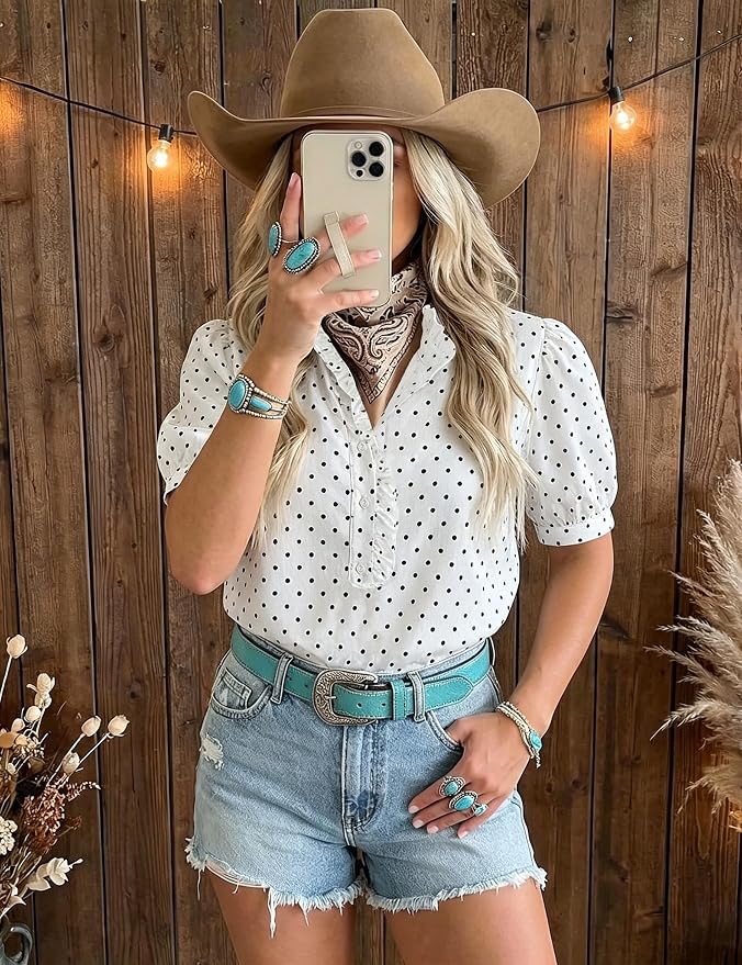 White Polka Dot