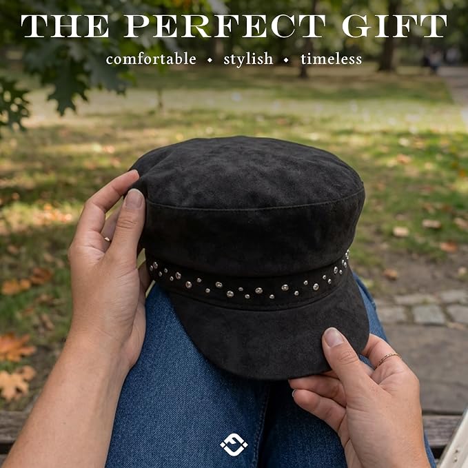 Studded Suede - Black
