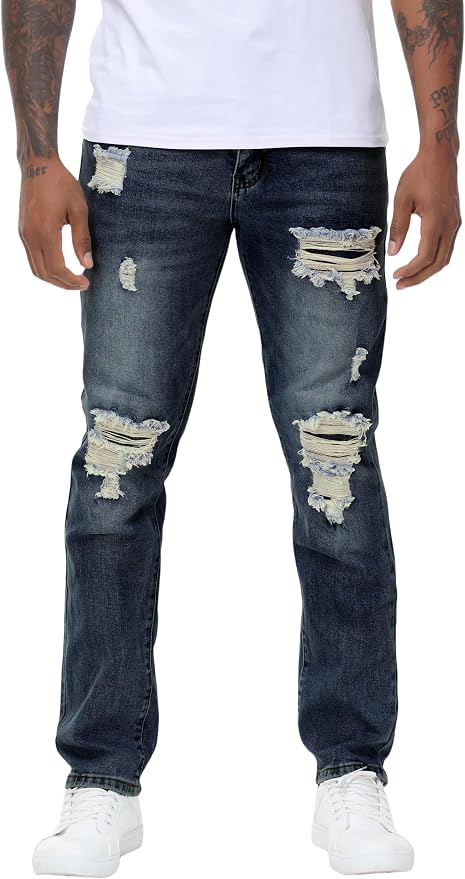 B#dark Blue Ripped