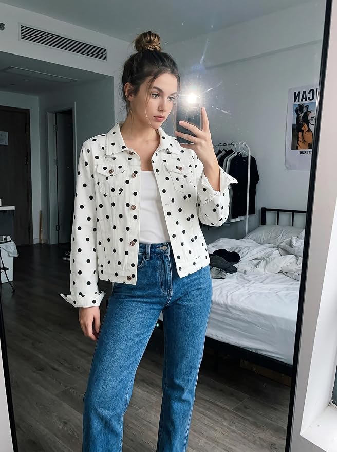 White Polka Dot