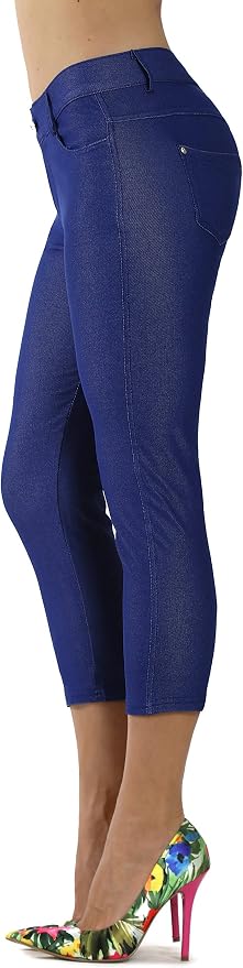 Denim Blue Capri
