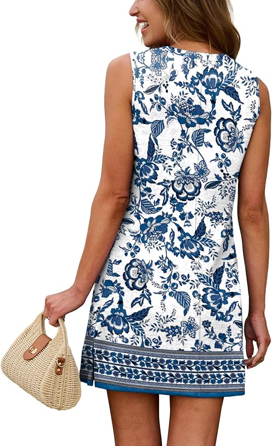 Blue Boho Print