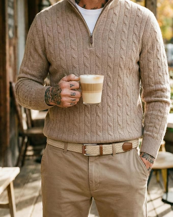 Silver / Khaki