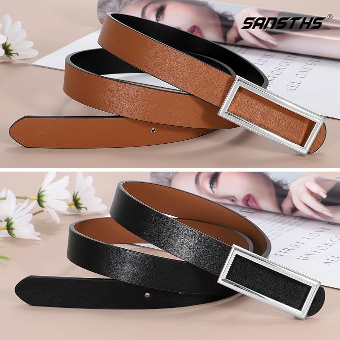 1pcs-black/Brown(sliver Buckle)