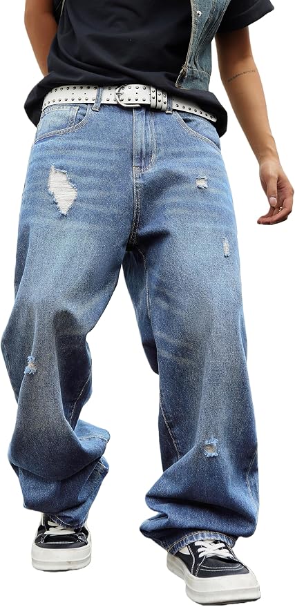 Light Indigo Ripped