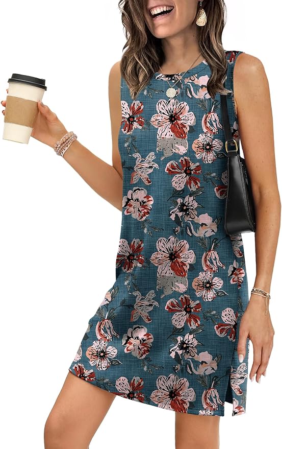 Blue Gray Floral