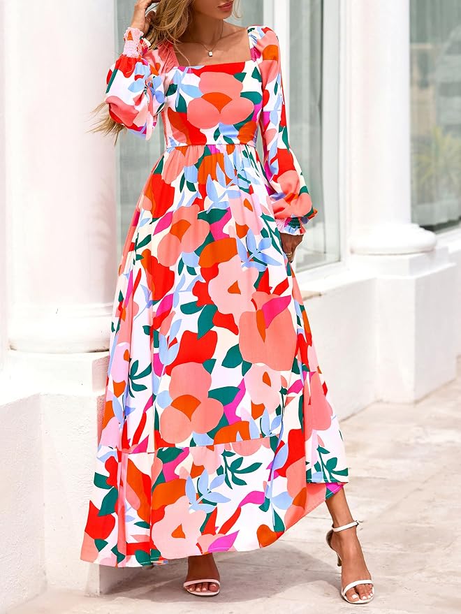 Floral Beige Multicolored