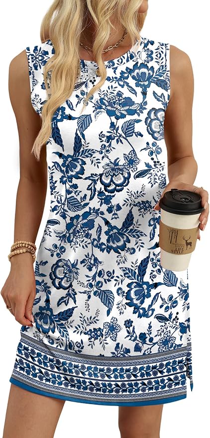 Blue Boho Print