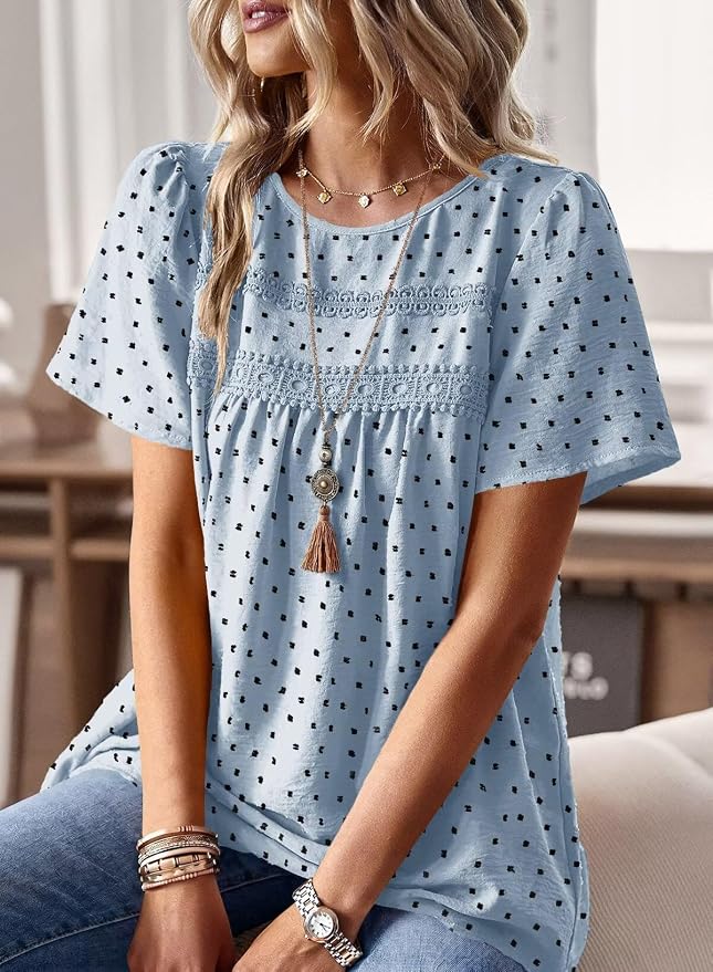 Light Blue-black Dots