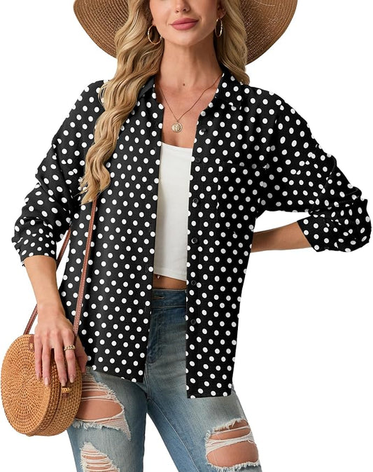 Black D05 Polka Dot