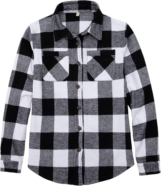 Heavy Fabric Unlined Buffalo Black and White