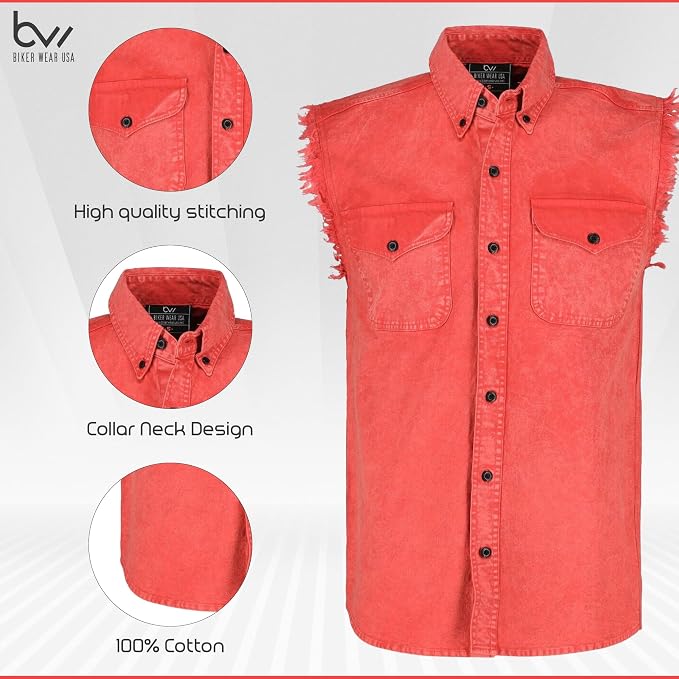 Stone Wash Red