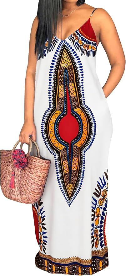 White-african Print