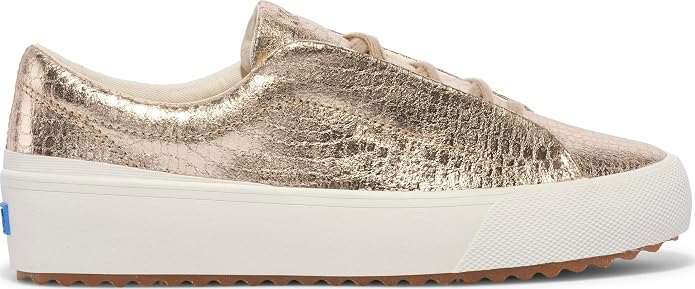 Champagne Embossed Leather