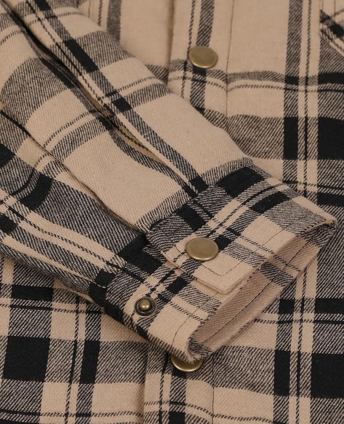 Sherpa Lined Khaki Black