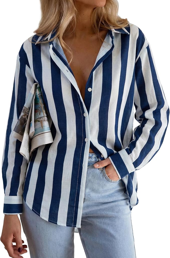 Navy Blue Striped
