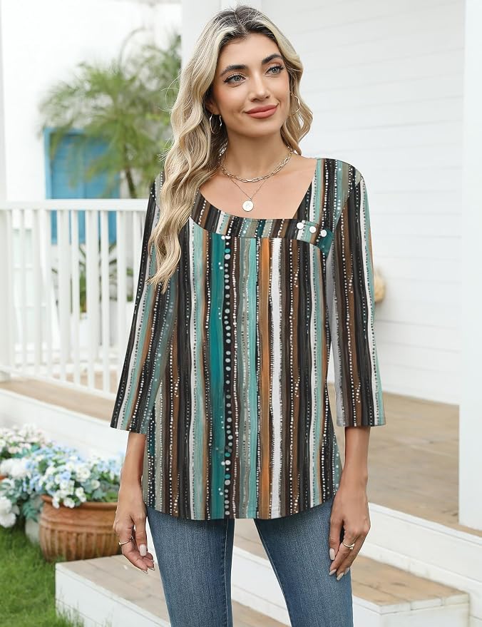 3-blue-brown Stripes