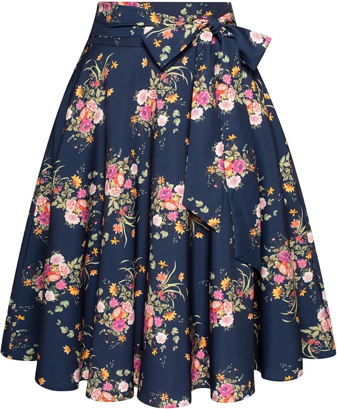 Multi Flowers Navy Blue