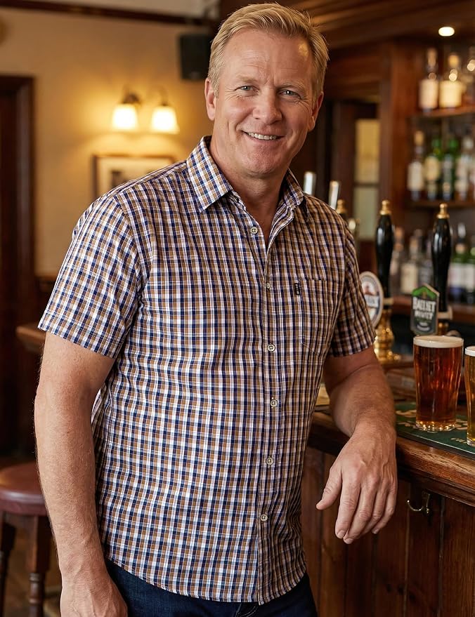 Navy Yellow Gingham
