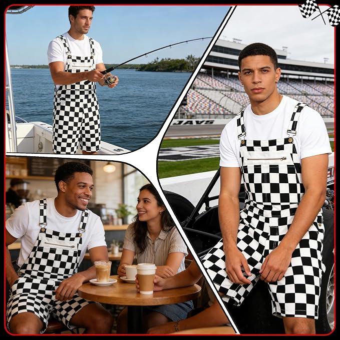 Black Overall-short