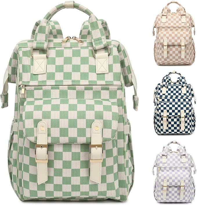 Corduroy Checkered Green