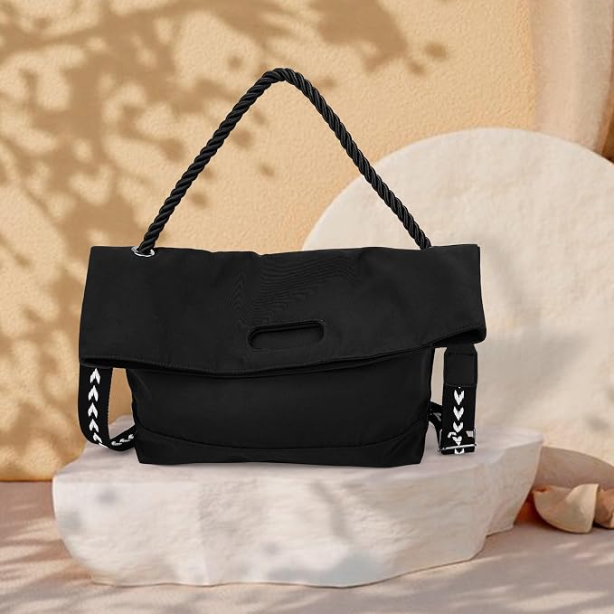 #S Black Crossbody Bag for Women