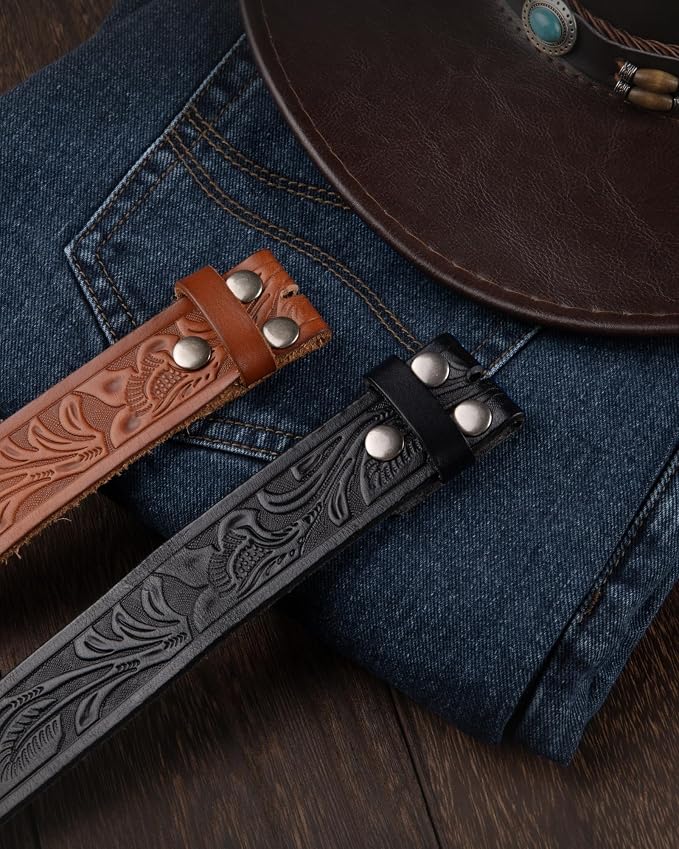 Full Grain Floral Brown