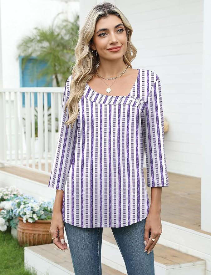 2-purple-white Stripes