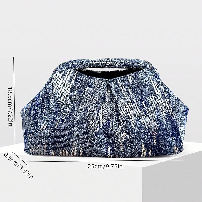 Sequin Denim Striped