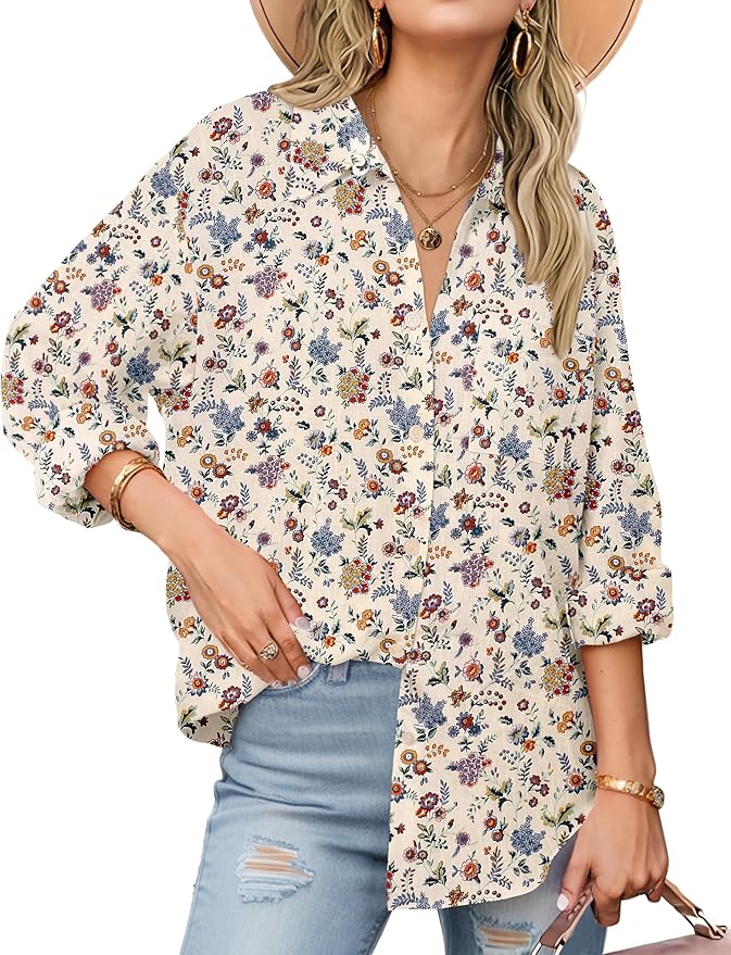 Cream Floral
