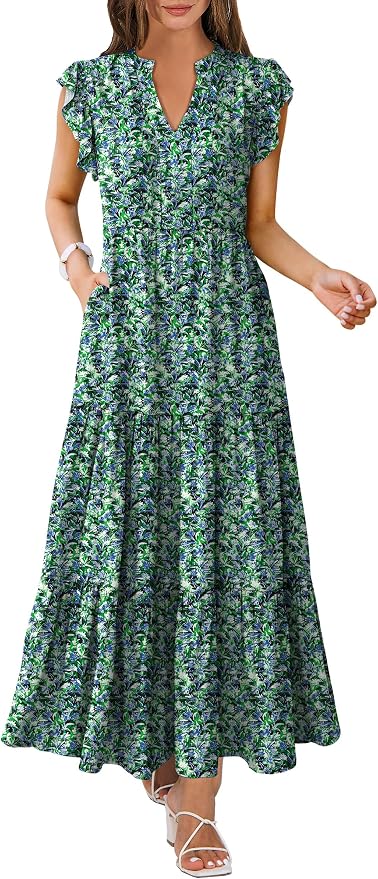 Blue Green Floral