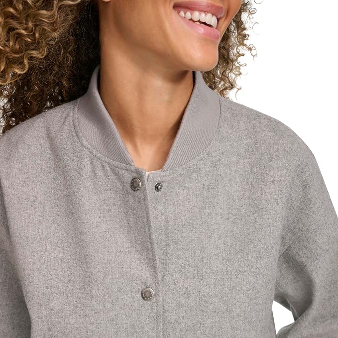 Heather Grey Wool Blend