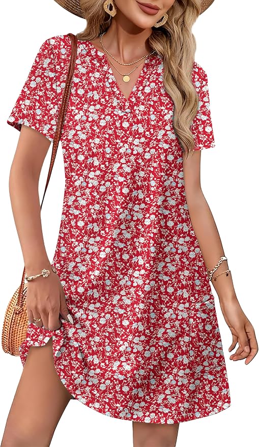 2-red-white Floral