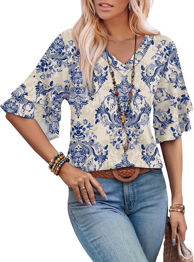 Ethnic Blue Floral