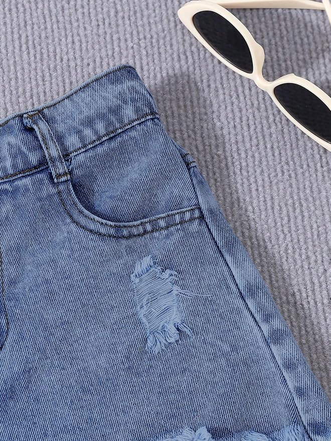 Blue Solid Washed