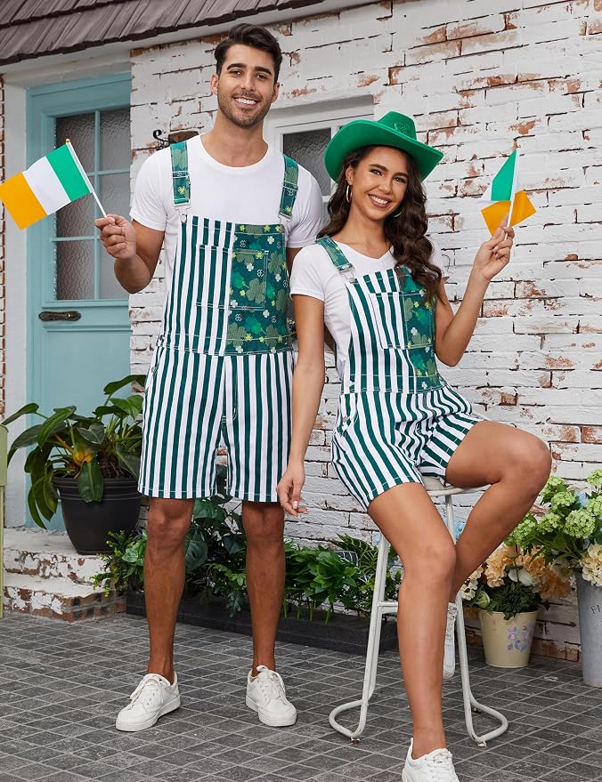 M-green White Stripes