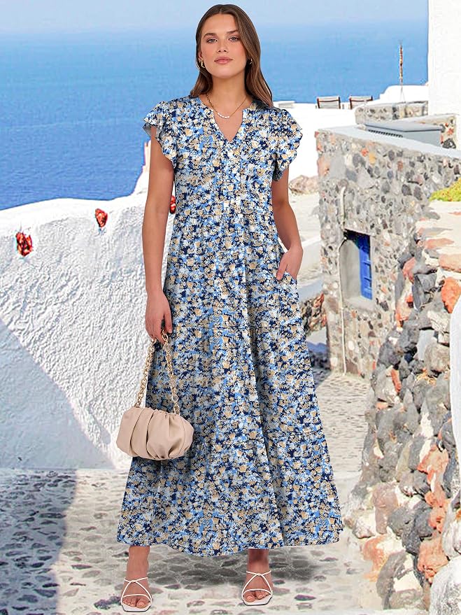 Floral Blue Yellow