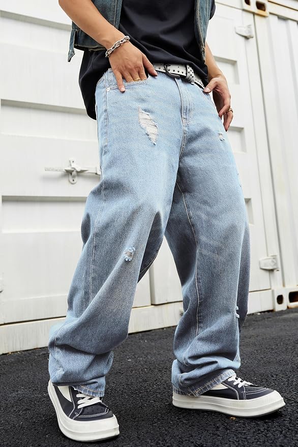Light Blue Ripped