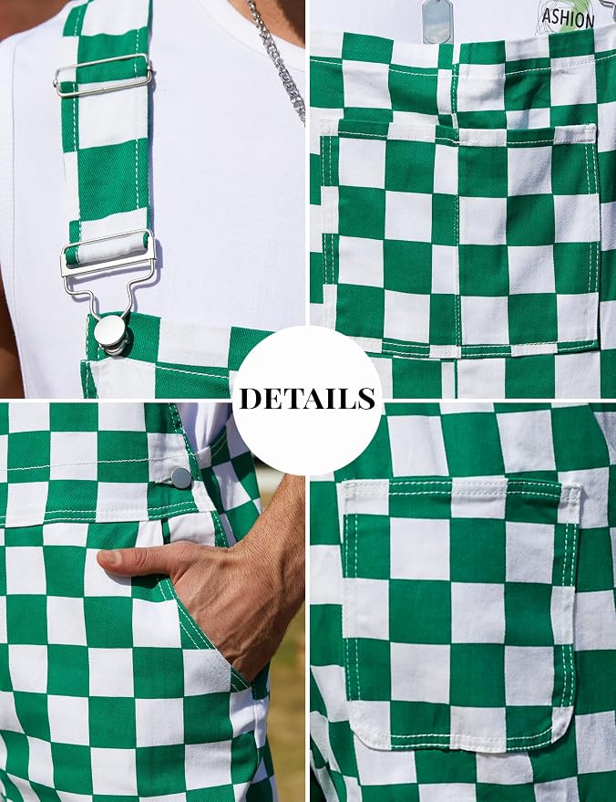 Green and White Checkered