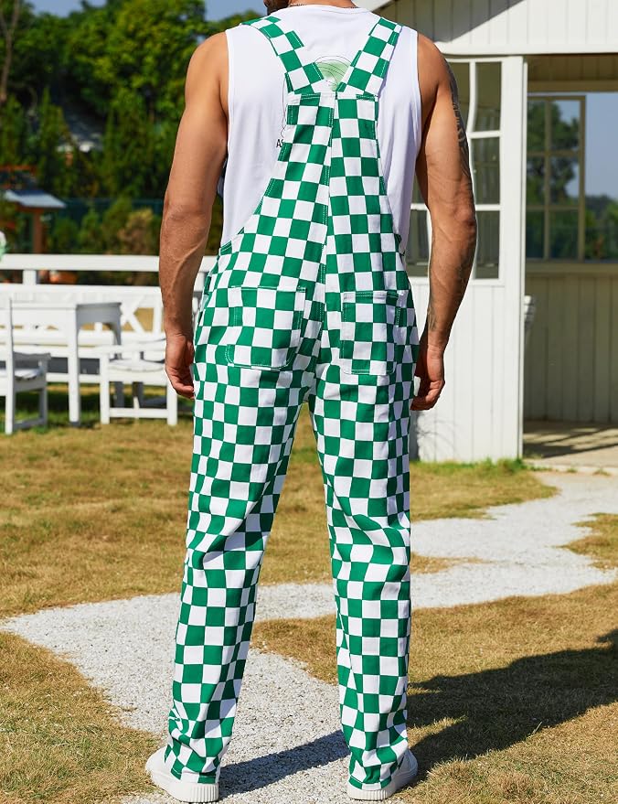 Green and White Checkered