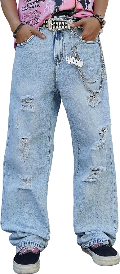 Light Blue Ripped