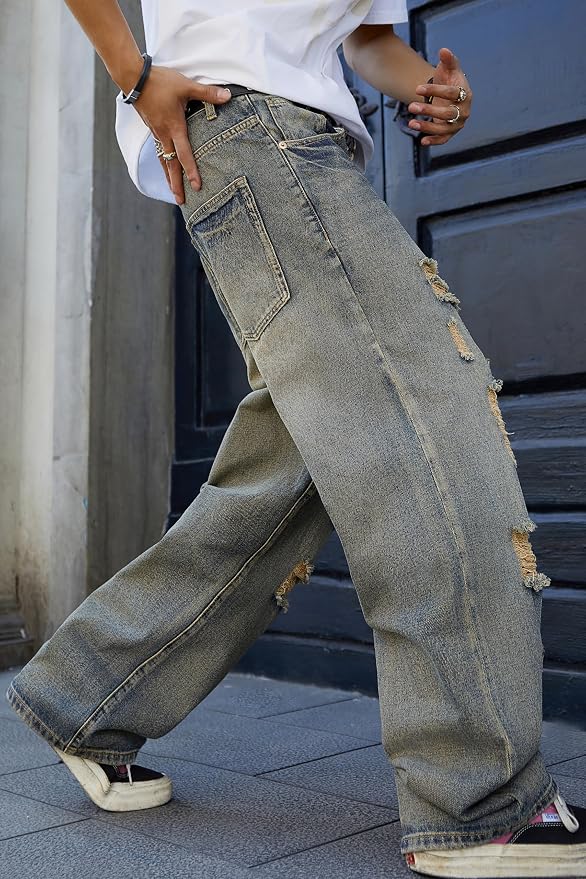 Vintage Blue Ripped
