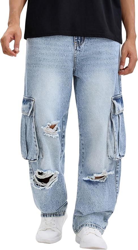 C#light Tinted Blue Ripped