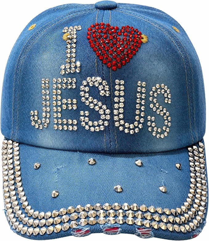 I Love Jesus (Light Blue Denim)