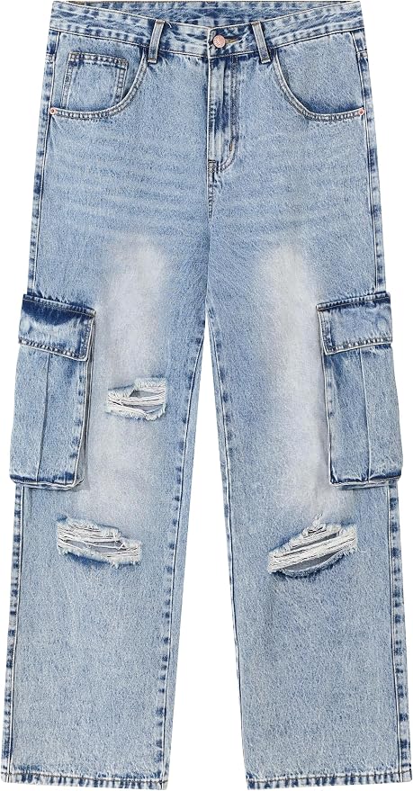 C#light Blue Ripped