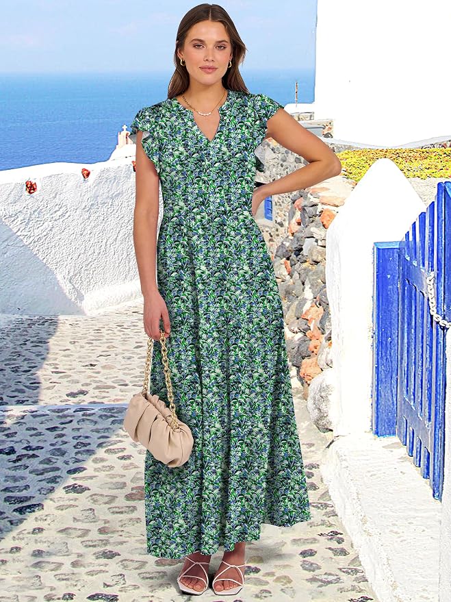 Blue Green Floral